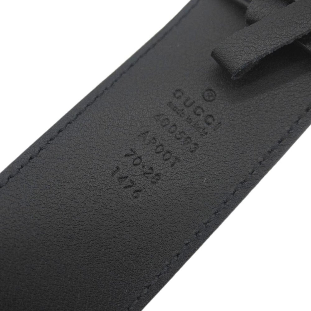 Gucci Double G Marmont Buckle Smooth Leather Belt Black 400593 - Picture 8 of 9